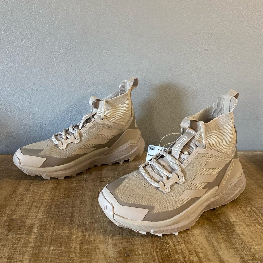 Adidas Terrex Free Hiker 2.0  Wonder Beige Aluminum Womens Boot Combat